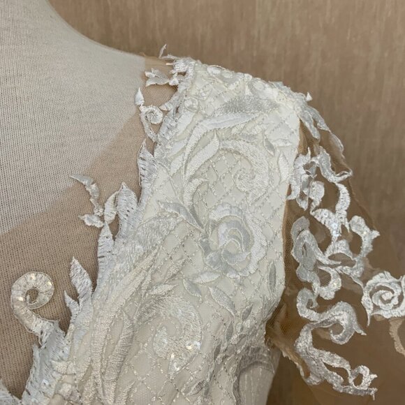 Jana Anna Couture white lace bustier / corseted top - Picture 7 of 11
